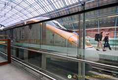 The very sleek Eurostar