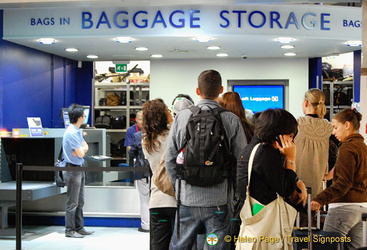 Baggage storage section