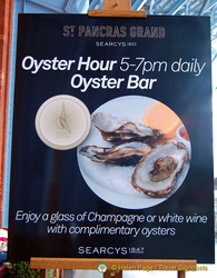 Champagne and oysters while you wait for your train