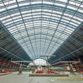 The magnificent arch roof of St Pancras