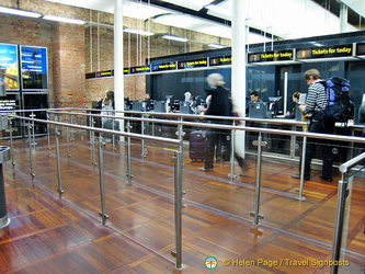 Ticketing desks for travel today