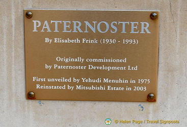 About the Paternoster sculpture