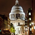 St Paul's Cathedral by night