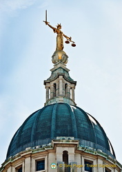 Lady Justice on the dome of the Old Bailey