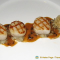 Scallops for entree at Clos Maggiore