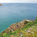 Looking down to the Minack Theatre