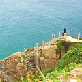 Steps down to the Minack Theatre