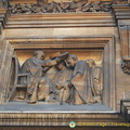 Sculptures along Magdalen Bridge