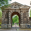 The Danby gateway, built in 1633, is one of the three entrances to the botanic garden
