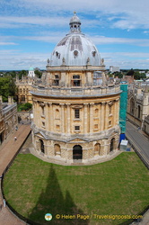 A great view of Radcliffe Camera from St Mary's Church spire