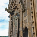 The decorative spire of St Mary's Church 