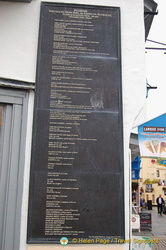 Names of pilgrims who sailed from the Barbican in the Mayflower in 1620