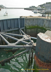 Sutton Harbour Marina lock