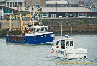 Boats in Plymouth Harbour