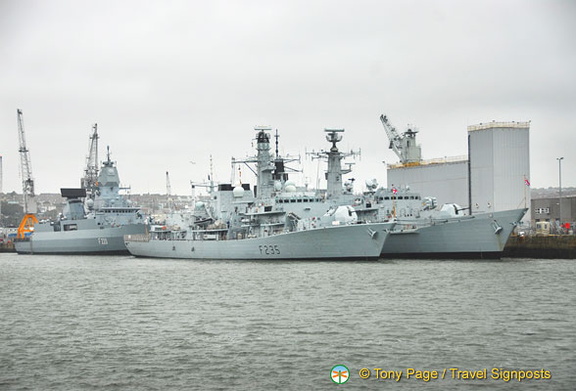 The Royal Navy Dockyard featured in the James Bond movie 'Tomorrow Never Dies'