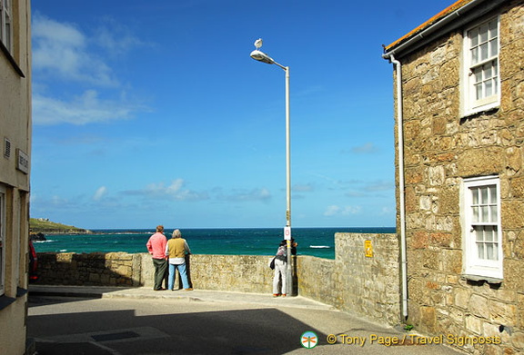 Looking out to Porthmeor Beach