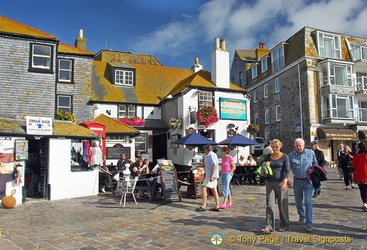 The Sloop Inn and nearby shops