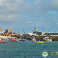 View of St Ives Bay and its pier 