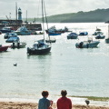 Couple enjoying the beach on St Ives