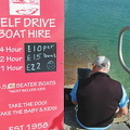 Self-drive boat for hire