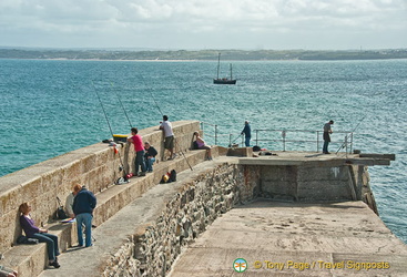 From St Ives pier you get a good view of the town