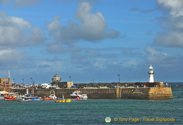 View towards St Ives lighthouse