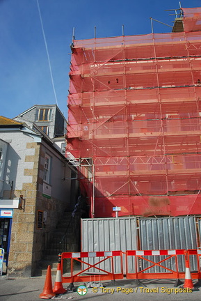 Construction work in St Ives