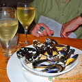 Steamed mussels at the Seafood Cafe