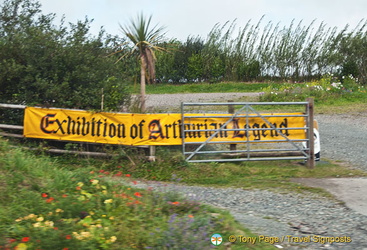 A banner ad for an Exhibition of Arthurian Legend