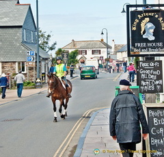 A bit of extra colour to the street of Tintagel