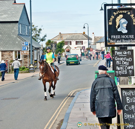 A bit of extra colour to the street of Tintagel