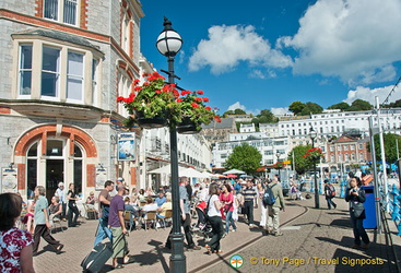 A busy Torquay seafront
