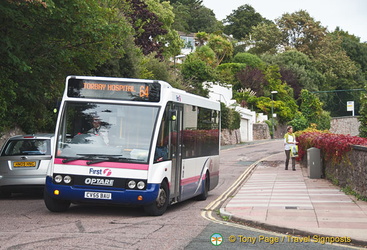 The local bus passes the Torquay Imperial