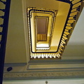 Looking up the spiral staircase