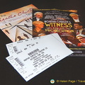 Program and tickets for Agatha Christie's Witness for the Prosecution