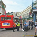 Walking down Fleet Street 