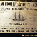 Notice about the Liverpool Lady departing on 12 August 1885
