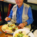 Tony and his ploughman's lunch