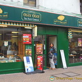 Time for a snack at the Oggy Oggy Pasty shop on Fleet Street
