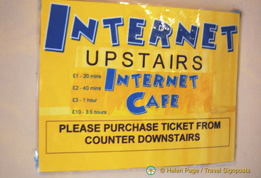 Internet cafe on Fleet Street