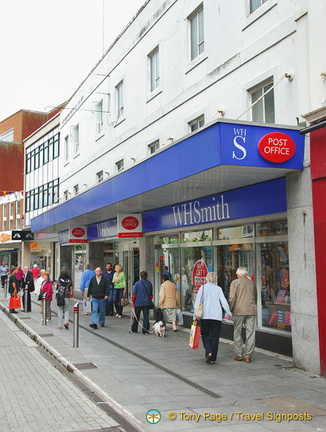 This Torquay post office is on the upper floor of the WH Smith shop at Union Street.