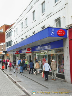 This Torquay post office is on the upper floor of the WH Smith shop at Union Street.