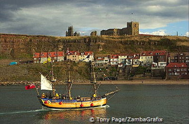 Scenic harbour - Whitby - Yorkshire Coast - England