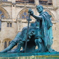 Statue of Constantine the Great outside York Minster