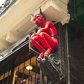 At No. 33 Stonegate, this medieval red devil watches over passers-by (3198 visits) No, this was never the home of the devil. The building was once a printers and 'printers' devils' w... At No. 33 Stonegate, this medieval red devil watches over passers-by
