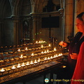 Making offerings at York Minster