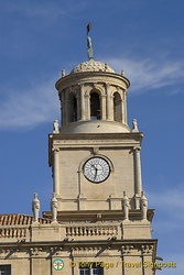 Clock tower of Arles Town Hall