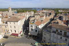 An aerial view of Arles