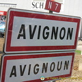 Avignon road sign