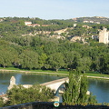 A view of the Rhone River from Rocher des Doms